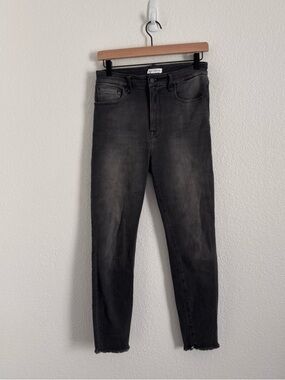 Good American Women's Size 4/27 Gray Good Waist Skinny Jeans
